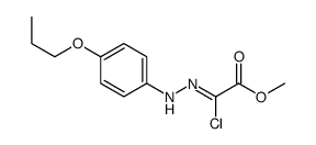 methyl (2Z)-2-chloro-2-[(4-propoxyphenyl)hydrazinylidene]acetate Structure