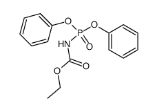 diphenoxyphosphoryl-carbamic acid ethyl ester Structure
