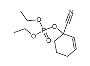 1-Cyanocyclohex-2-enyl diethyl phosphate结构式