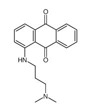 1-[3-(dimethylamino)propylamino]anthracene-9,10-dione结构式