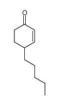 4-n-pentyl-2-cyclohexen-1-one结构式