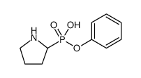 Phosphonic acid, 2-pyrrolidinyl-, monophenyl ester Structure