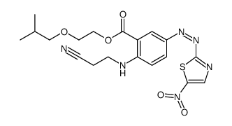 2-(2-methylpropoxy)ethyl 2-(2-cyanoethylamino)-5-[(5-nitro-1,3-thiazol-2-yl)diazenyl]benzoate Structure