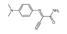 cyano-(4-dimethylamino-phenylimino)-acetic acid amide结构式