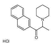 1-naphthalen-2-yl-2-piperidin-1-ylpropan-1-one,hydrochloride Structure