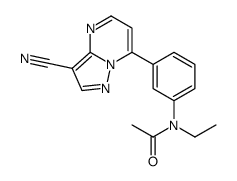 N-[3-(3-cyanopyrazolo[1,5-a]pyrimidin-7-yl)phenyl]-N-(1,1,2,2,2-pentadeuterioethyl)acetamide structure