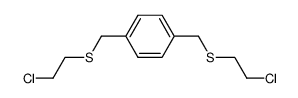 1,4-bis-[(2-chloro-ethylsulfanyl)-methyl]-benzene Structure