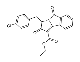 3-(4-Chloro-benzyl)-2,5-dioxo-2,5-dihydro-3H-pyrrolo[2,1-a]isoindole-1-carboxylic acid ethyl ester Structure