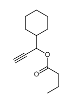 Cyclohexanemethanol, alpha-ethynyl-, butyrate structure