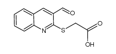 [(3-formylquinolin-2-yl)thio]acetic acid Structure