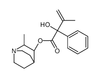 alpha-Isopropenylmandelic acid 2-methyl-3-quinuclidinyl ester结构式