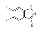 3-溴-5,6-二氟-1H-吲唑结构式