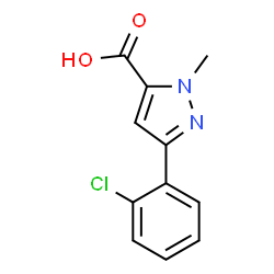 3-(2-Chlorophenyl)-1-methyl-1H-pyrazole-5-carboxylic acid Structure