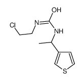 1-(2-chloroethyl)-3-(1-thiophen-3-ylethyl)urea结构式