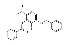 3-Jod-4-O-benzyl-resacetophenon-benzoat结构式