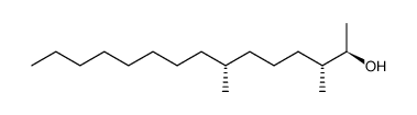 (+/-)-(2R*,3R*,7R*)-3,7-dimethylpentadecan-2-ol Structure