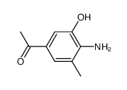 Acetophenone, 4-amino-3-hydroxy-5-methyl- (6CI) Structure