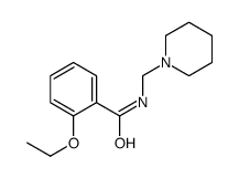 2-ethoxy-N-(piperidin-1-ylmethyl)benzamide Structure