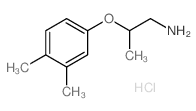 2-(3,4-Dimethylphenoxy)-1-propanamine hydrochloride Structure