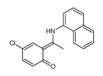 4-氯-2-(1-(萘-1-基亚氨基)乙基)苯酚结构式