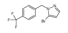 5-bromo-1-[[4-(trifluoromethyl)phenyl]methyl]pyrazole Structure