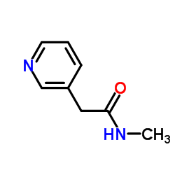 N-甲基-2-(吡啶-3-基)乙酰胺结构式