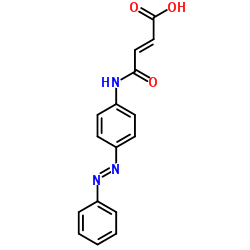(2E)-4-Oxo-4-({4-[(E)-phenyldiazenyl]phenyl}amino)-2-butenoic acid Structure