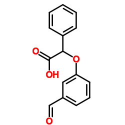 (3-Formylphenoxy)(phenyl)acetic acid结构式