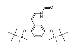 (Z)-N-(2,5-bis((tert-butyldimethylsilyl)oxy)styryl)formamide Structure
