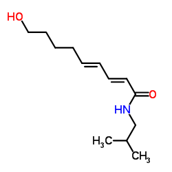 (2E,4E)-9-Hydroxy-N-isobutyl-2,4-nonadienamide结构式