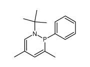 1-tert-butyl-3,5-dimethyl-2-phenyl-1,2-dihydro-1,2-λ3-azaphosphinine Structure