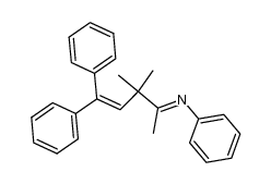 2,3,3-trimethyl-1,5,5-triphenyl-1-azapenta-3,6-diene Structure