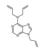 9-allyl-6-N-diallylaminopurine Structure