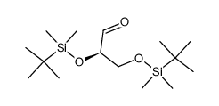 2,3-di-O-(tert-butyldimethylsilyl)-D-glyceraldehyde结构式