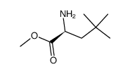 (S)-2-氨基-4,4-二甲基戊酸甲酯结构式