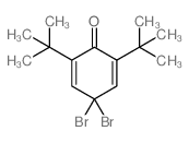 4,4-二溴-2,6-二叔丁基环己-2,5-二烯酮结构式