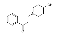 3-(4-羟基-1-哌啶基)-1-苯基-1-丙酮结构式