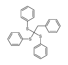 [2-phenyl-1,1-bis(phenylsulfanyl)ethyl]sulfanylbenzene结构式