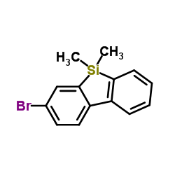 3-Bromo-5,5-dimethyl-5H-dibenzo[b,d]silole Structure