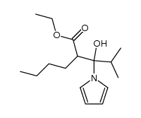 ethyl 2-butyl-3-hydroxy--4-methyl-3-(1-pyrrolyl)pentanoate Structure
