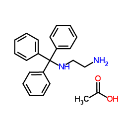 MONO-TRITYL ETHYLENEDIAMINE ACETIC ACID SALT structure