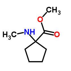 Methyl 1-(methylamino)cyclopentanecarboxylate结构式