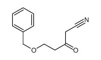 3-oxo-5-phenylmethoxypentanenitrile结构式