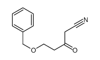 3-oxo-5-phenylmethoxypentanenitrile Structure