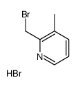 2-BROMOMETHYL-3-METHYL-PYRIDINE HYDROBROMIDE Structure