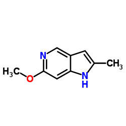 6-Methoxy-2-methyl-1H-pyrrolo[3,2-c]pyridine结构式