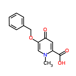 5-Benzyloxy-1-Methyl-4-oxo-1,4-dihydropyridine-2-carboxylic acid Structure