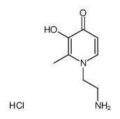 1-(β-aminoethyl)-3-hydroxy-2-methyl-4(1H)-pyridinone dihydrochloride Structure