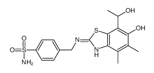 Benzenesulfonamide,4-[[[6-hydroxy-7-(1-hydroxyethyl)-4,5-dimethyl-2-benzothiazolyl]amino]methyl]-结构式