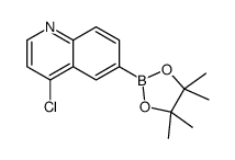 4-氯-6-(4,4,5,5-四甲基-1,3,2-二噁硼烷-2-基)喹啉结构式